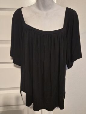 ​JJ WINKS Happy Hour Women's Black Top Made In USA NWOT XL